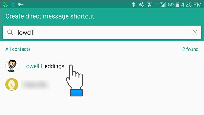 passos para adicionar o widget de contatos favoritos no smartphone