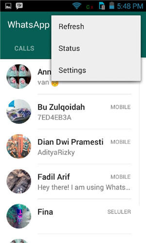 por que Razao nao aparece o nome do contato no whatsapp