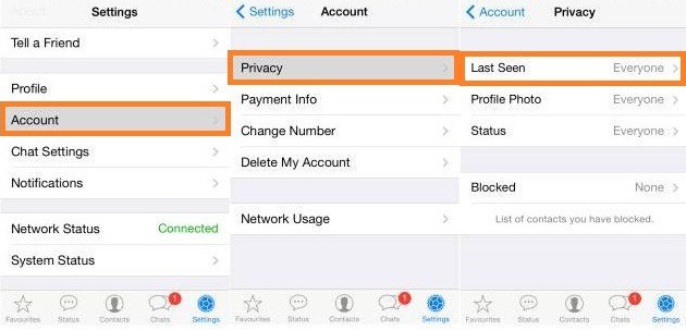 whatsapp last seen not showing