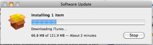 error 29 de iphone-Instalar actualización en iTunes