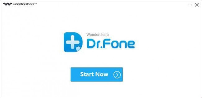 launch dr.fone to view iTunes backup photos