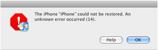 iPhone Fehler 14
