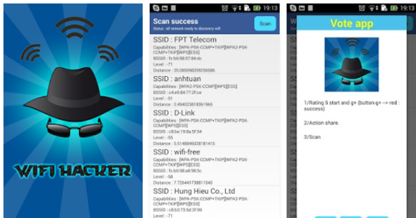 hack wifi password android