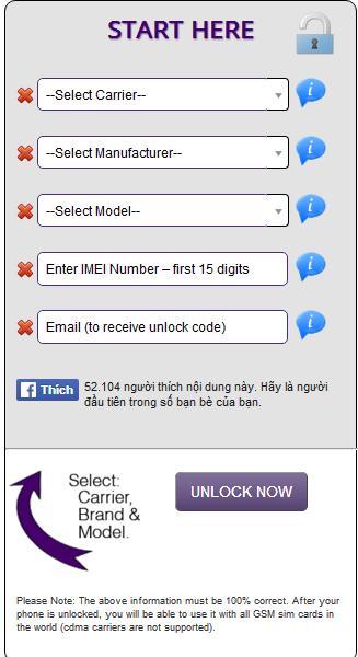 Get unlock code from imei number free phone