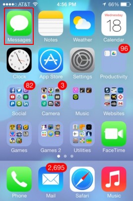 delete messages in ios