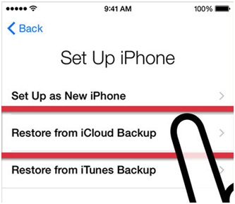iPhone disabled connect to itunes-restore from iCloud backup