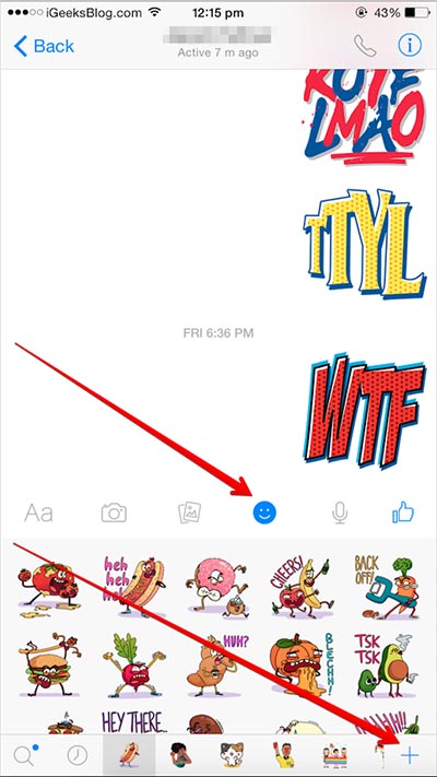 ajouter facebook messenger autocollants dans iMessage