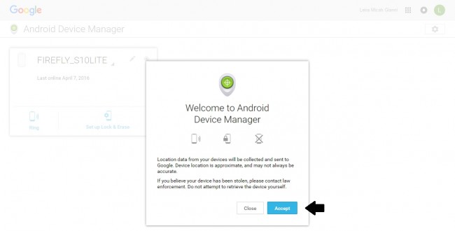 gestionnaire d'appareils Android