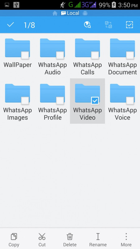 mover WhatsApp a la Tarjeta SD