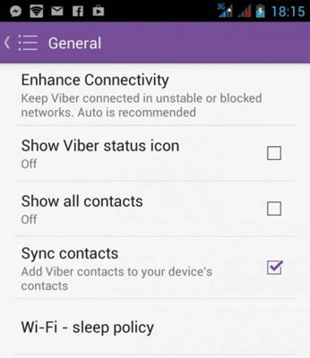 how to solve Viber can not find contacts