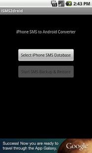  Passo 1 per trasferire gli SMS da iPhone ad Android 