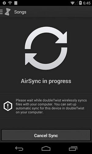 android-AirSync上的itunes音乐