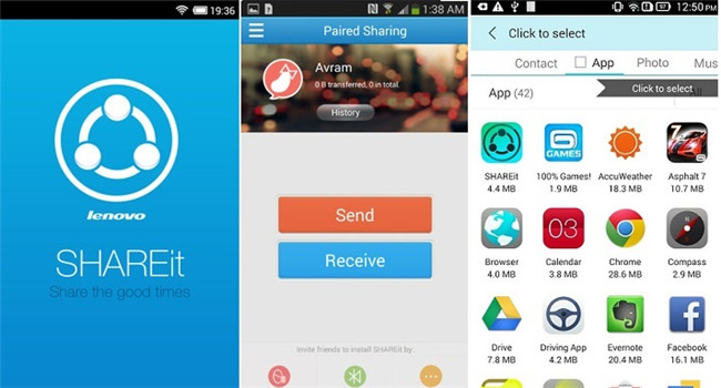 app per il trasferimento di file Android-SHAREit