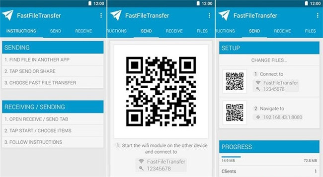 app per il trasferimento di file Android-Fast File Transfer