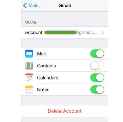 comment sauvegarder des notes d'iPhone via Gmail