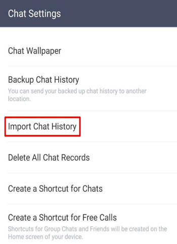 backup line chat manually