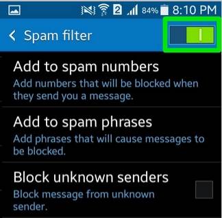 Block Spam Messages On Your Android and iPhone