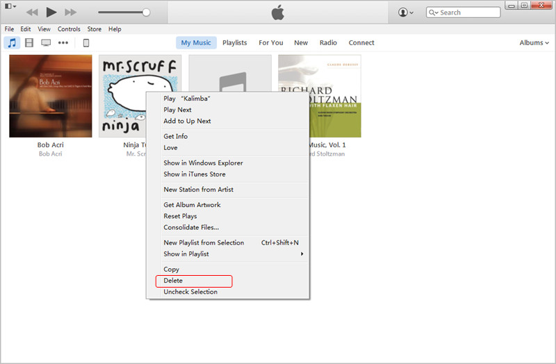 Transfer MP3 to iPad with iTunes: Delete Incompatible Songs