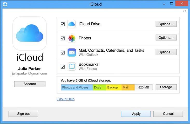 如何使用iCloud将笔记从iPad传输到计算机 - 安装iCloud控制面板