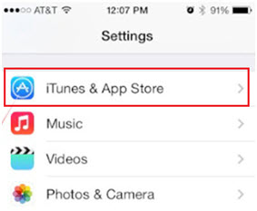 doppelte Songs vom iPod/iPhone/iPad löschen-Tippen Sie auf iTunes und auf den App Store