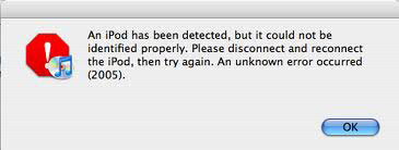 itunes error 2005