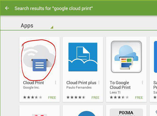 Google Cloud Print herunterladen