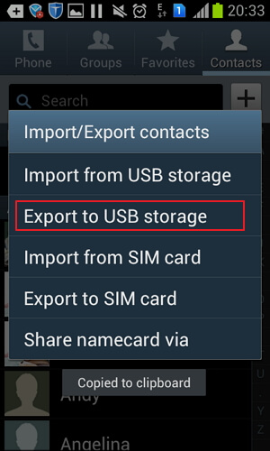 transferer contact android vers iphone