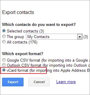 exportar contactos a Excel android