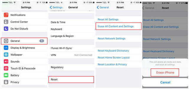 how to reset passcode on iphone without restore