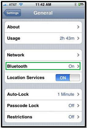 Transfert de fichiers iphone par bluetooth