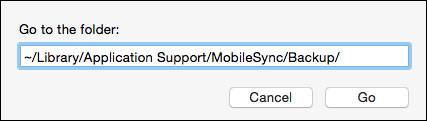 localização do backup do iphone no mac