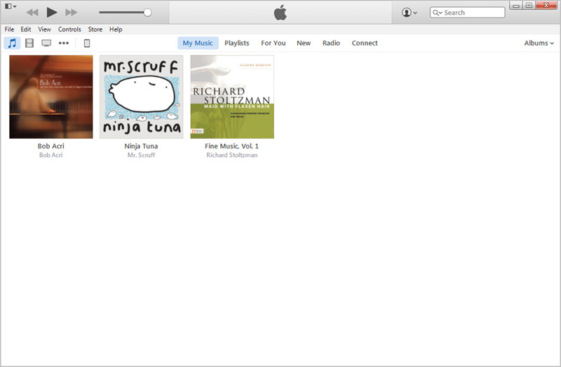 使用iTunes将MP3传输到iPad：在iTunes中查找MP3文件