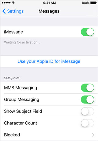 iphone not receiving texts from android