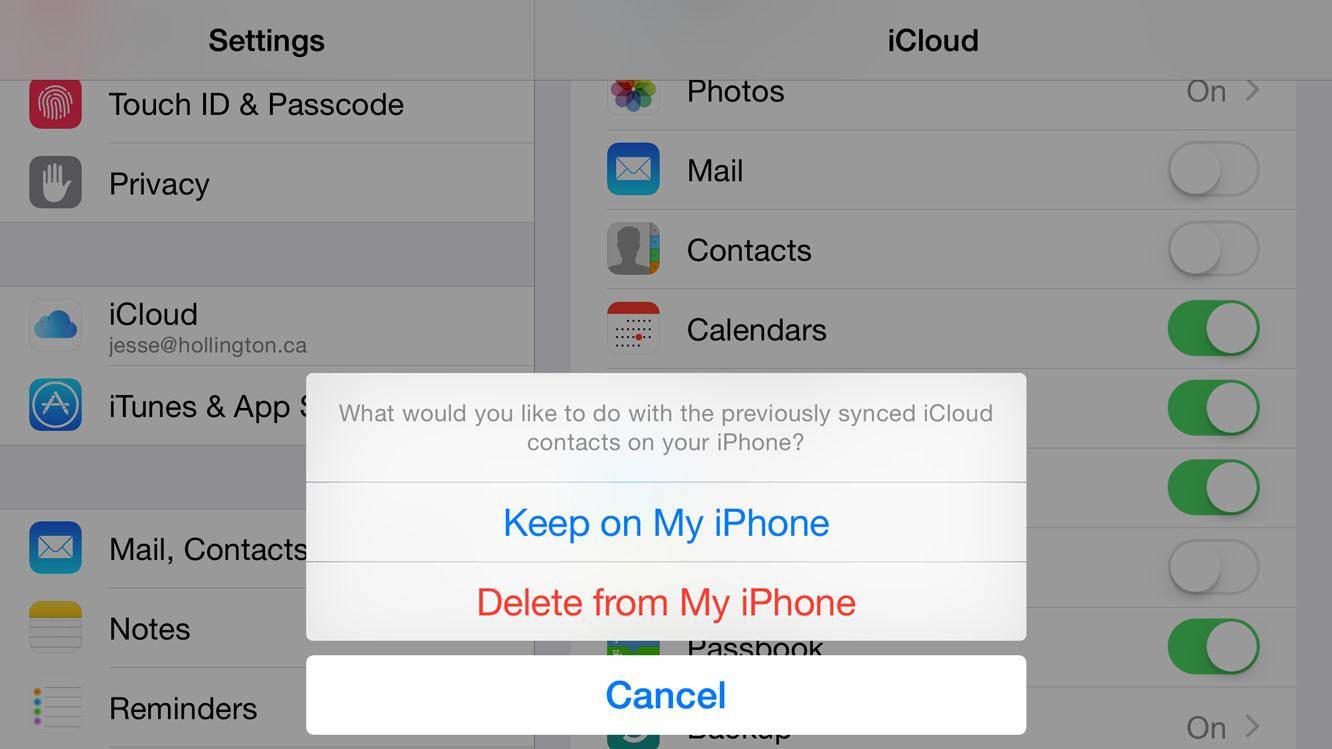 come posso eliminare i contatti indesiderati da iCloud