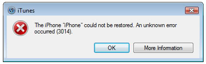 Image result for fix itunes restore error 3014