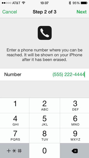 Telefonnummer eingeben iPhone