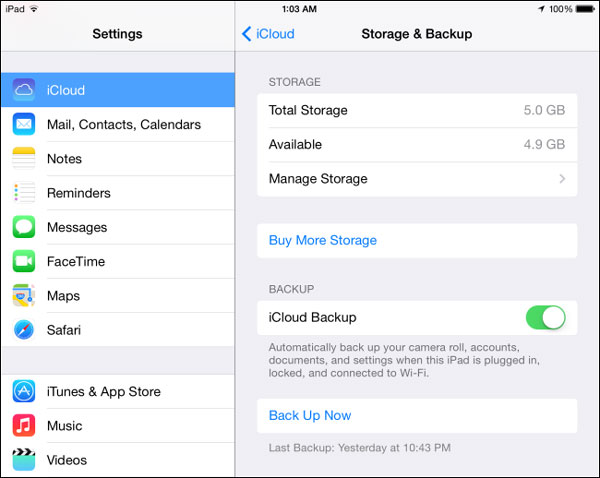 icloud backup file delete