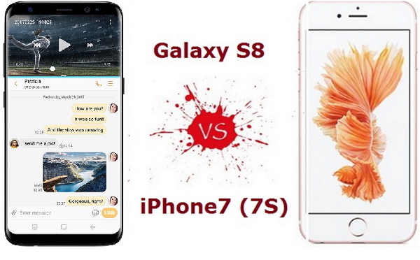 cuál es mejor, iphone 7 o Samsung S8