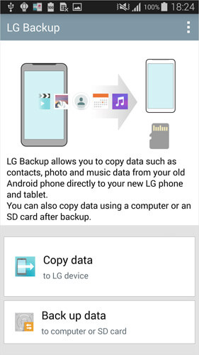 Telefon zu Telefon Transfer App-LG Backup