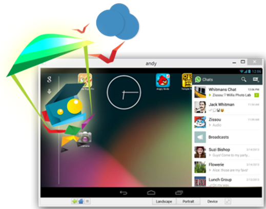 PC-Emulator für Android-AndyRoid-Andy OS