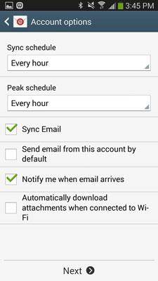 step 5 to set up iCloud account on Android