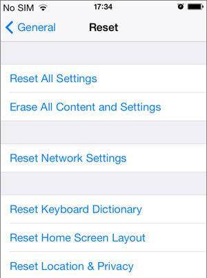erase iphone before restore