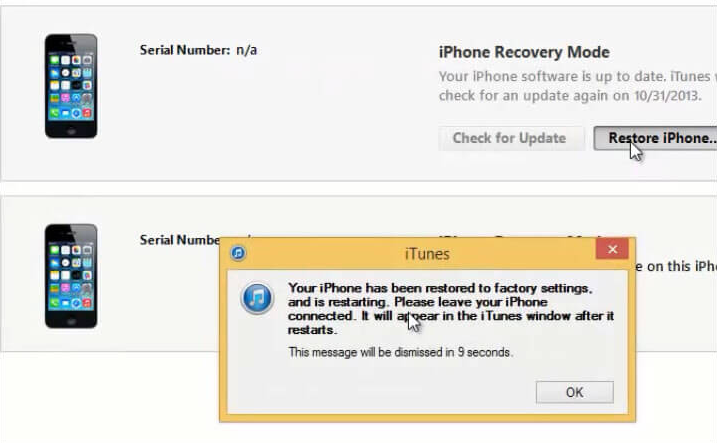 Führen Sie einen Hard Reset für Ihr iPhone durch, wenn Sie das Passwort vergessen haben.