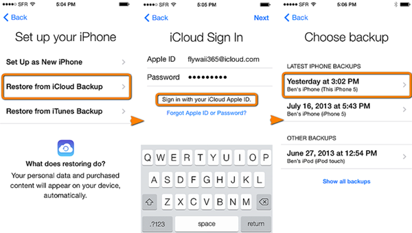 How to restore your iPhone from an iCloud backup