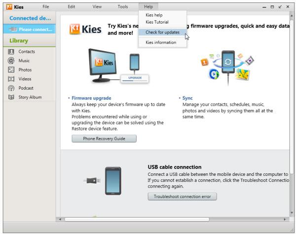 Samsung Kies download the last version for mac