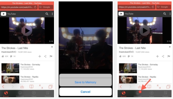 save video from youtube to camera roll