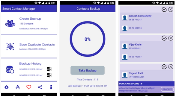 android data recovery app-smart contacts manager