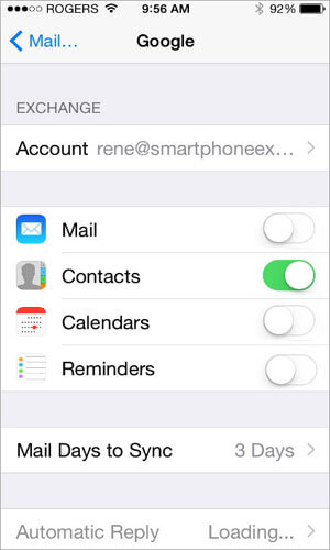 transferer contact android vers iphone