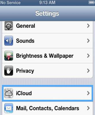 Sync iPhone to iCloud