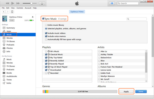 transfer music from ipad to ipad - Sync Music to iPad